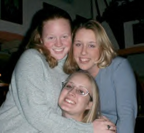 Me, Blair and Jenny at Mike's birthday party at Carlos O'Kelly's